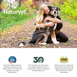 NaturVet VitaPet Senior Daily Vitamins Plus Glucosamine Chewable Tablets for Dogs 60 Count 5.5-oz