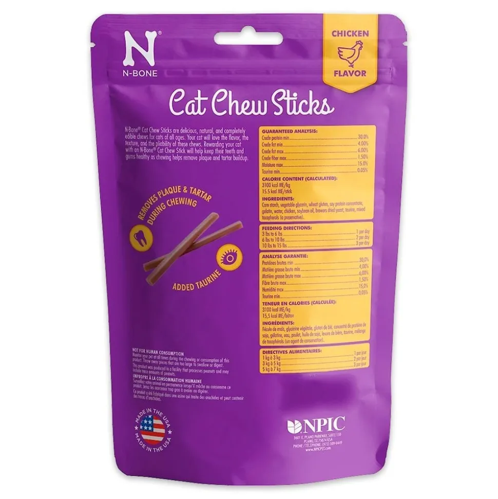 N-Bone Cat Chew Sticks Chicken 3.74-oz