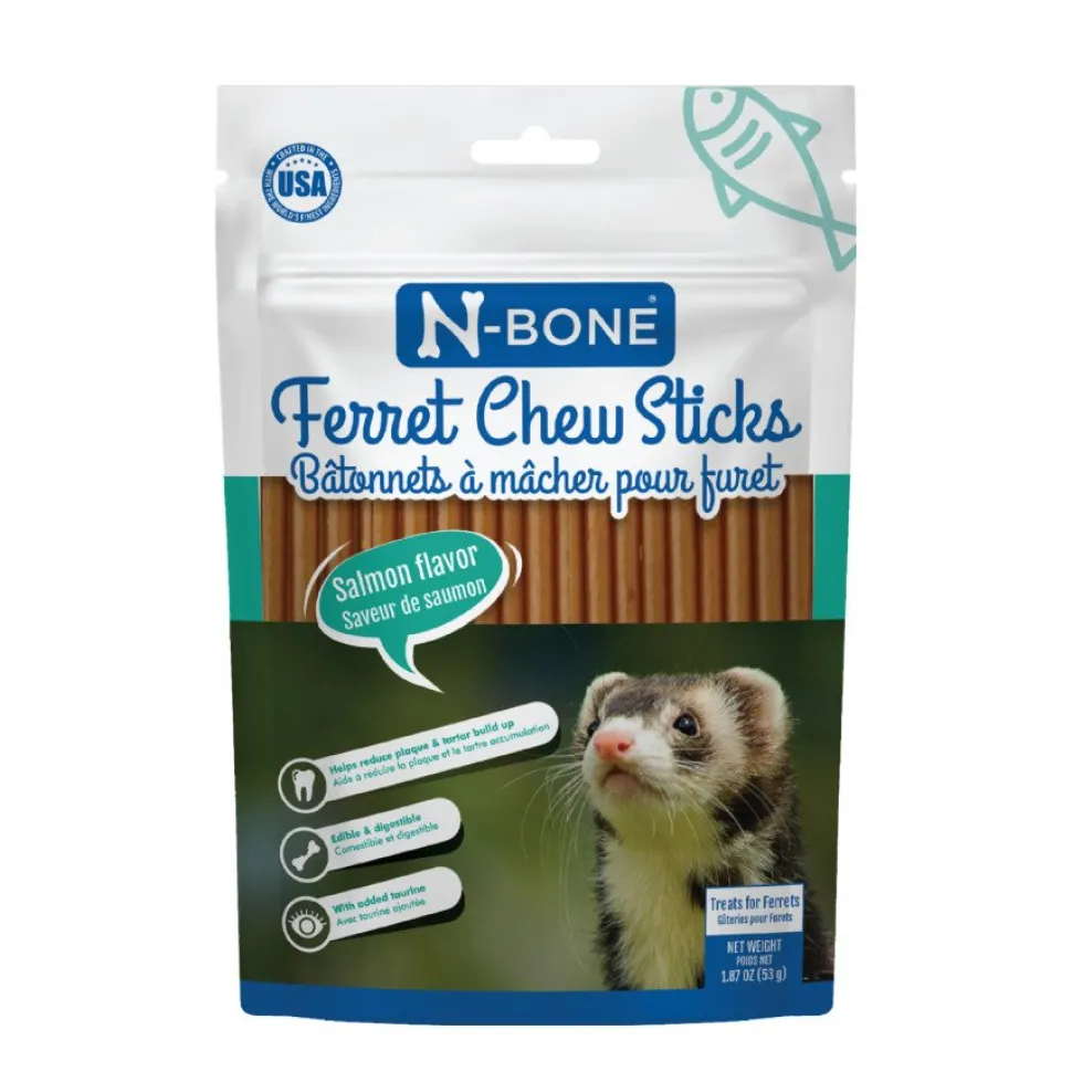 N-Bone Ferret Chew Sticks Salmon 1.87-oz