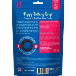 N-Bone Grain-Free Puppy Teething Rings Blueberry & BBQ 6 Count 7.2-oz