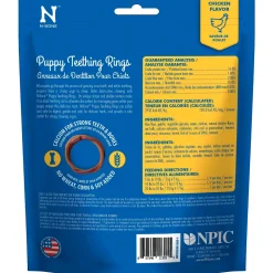 N-Bone Puppy Teething Rings Chicken 3 Count 3.6-oz