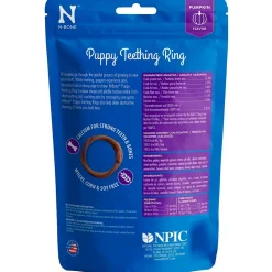 N-Bone Puppy Teething Rings Pumpkin 6 Count 7.2-oz
