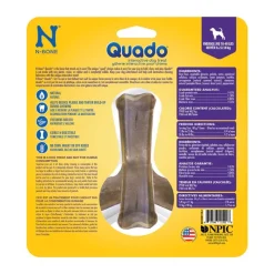 N-Bone Quado Interactive Dog Chew Treat for Medium Dogs pumpkin recipe 2.6-oz