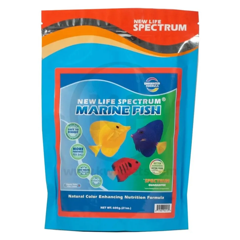 New Life Spectrum Color Enhancing Marine Fish Food 1-mm Regular 600g