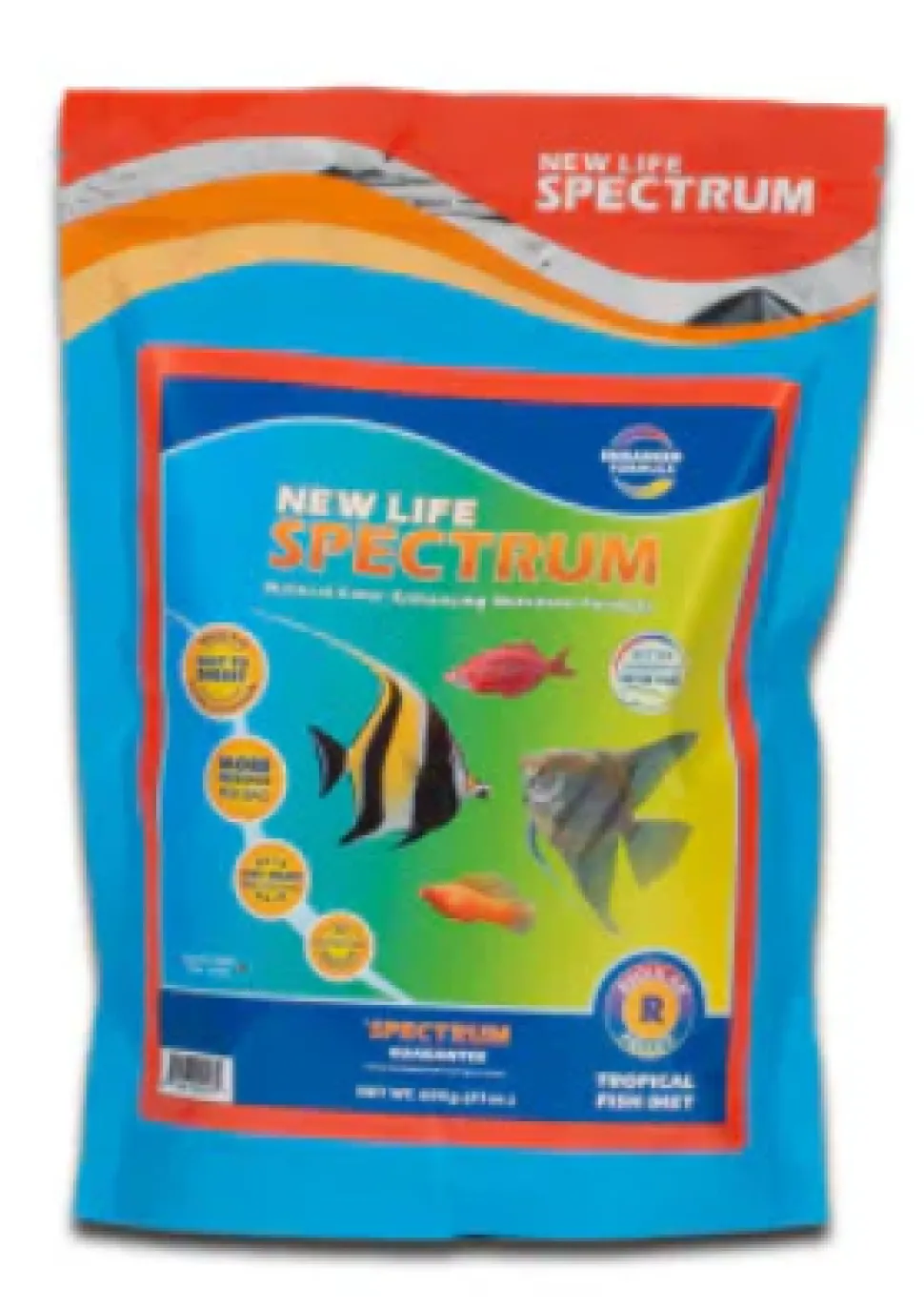 New Life Spectrum Color Enhancing Tropical Fish Food 1mm - 1.5mm Regular 600g