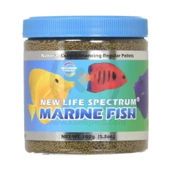 New Life Spectrum Marine Pellets Fish Food Regular 5.3-oz