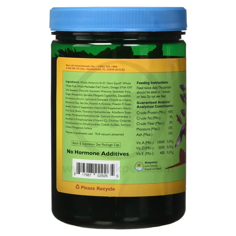 New Life Spectrum Optimum Flakes Fish Food 3.2-oz