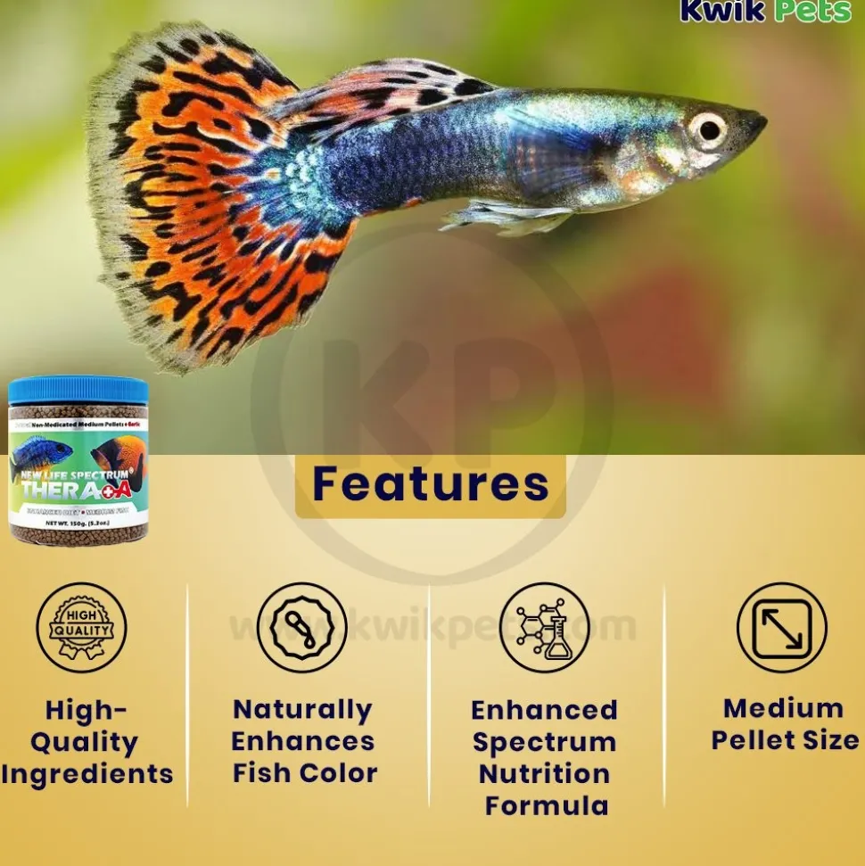 New Life Spectrum Thera+A Pellets Fish Food Medium 5.3-oz