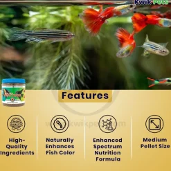 New Life Spectrum Tropical Sinking Pellets Fish Food Regular 5.3-oz