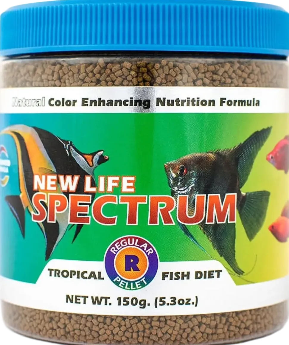 New Life Spectrum Tropical Sinking Pellets Fish Food Regular 5.3-oz