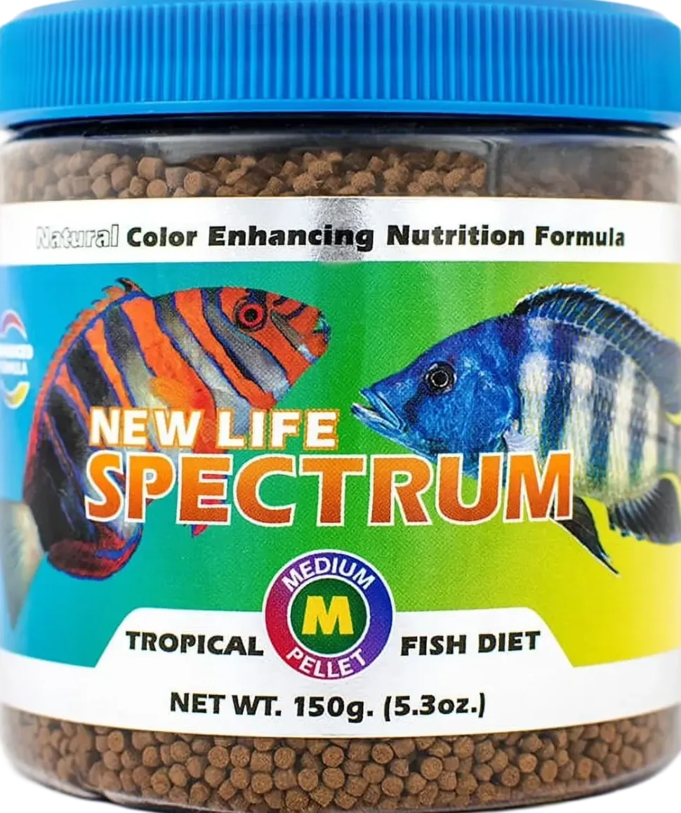 New Life Spectrum Tropical Sinking Pellets Fish Food Medium 5.3-oz