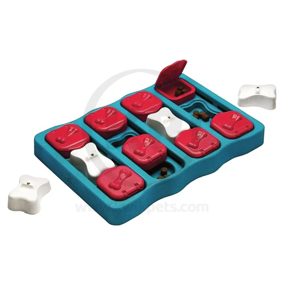 Nina Ottosson Brick Interactive Dog Toy Blue Large