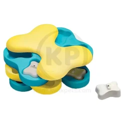 Nina Ottosson Tornado Interactive Dog Toy Blue & Yellow Large 11-in