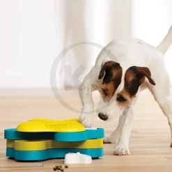 Nina Ottosson Tornado Interactive Dog Toy Blue & Yellow Large 11-in