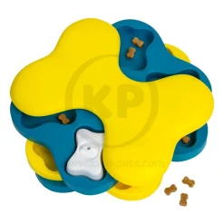 Nina Ottosson Tornado Interactive Dog Toy Blue & Yellow Large 11-in