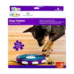 Nina Ottosson Twister Interactive Dog Toy Purple Large 13.25-in
