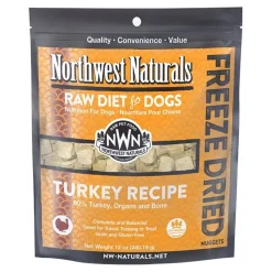 Northwest Naturals Freeze Dried Raw Diet Dog Food Turkey Recipe 12-oz