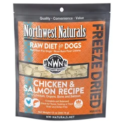 Northwest Naturals Freeze Dried Raw Diet Dog Food Chicken & Salmon Recipe 12-oz