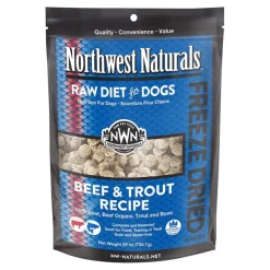 Northwest Naturals Freeze Dried Raw Diet Dog Food Beef & Trout Recipe 25-oz