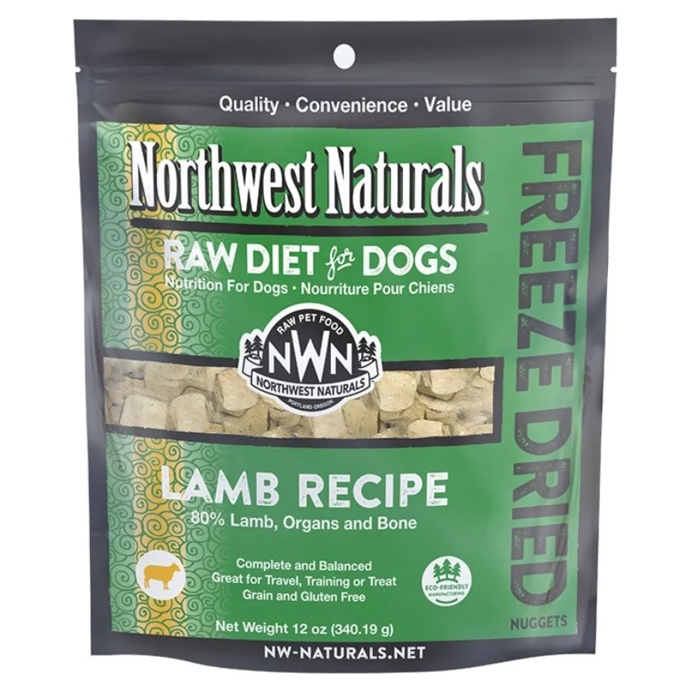Northwest Naturals Freeze Dried Raw Diet Dog Food Lamb Recipe 12-oz