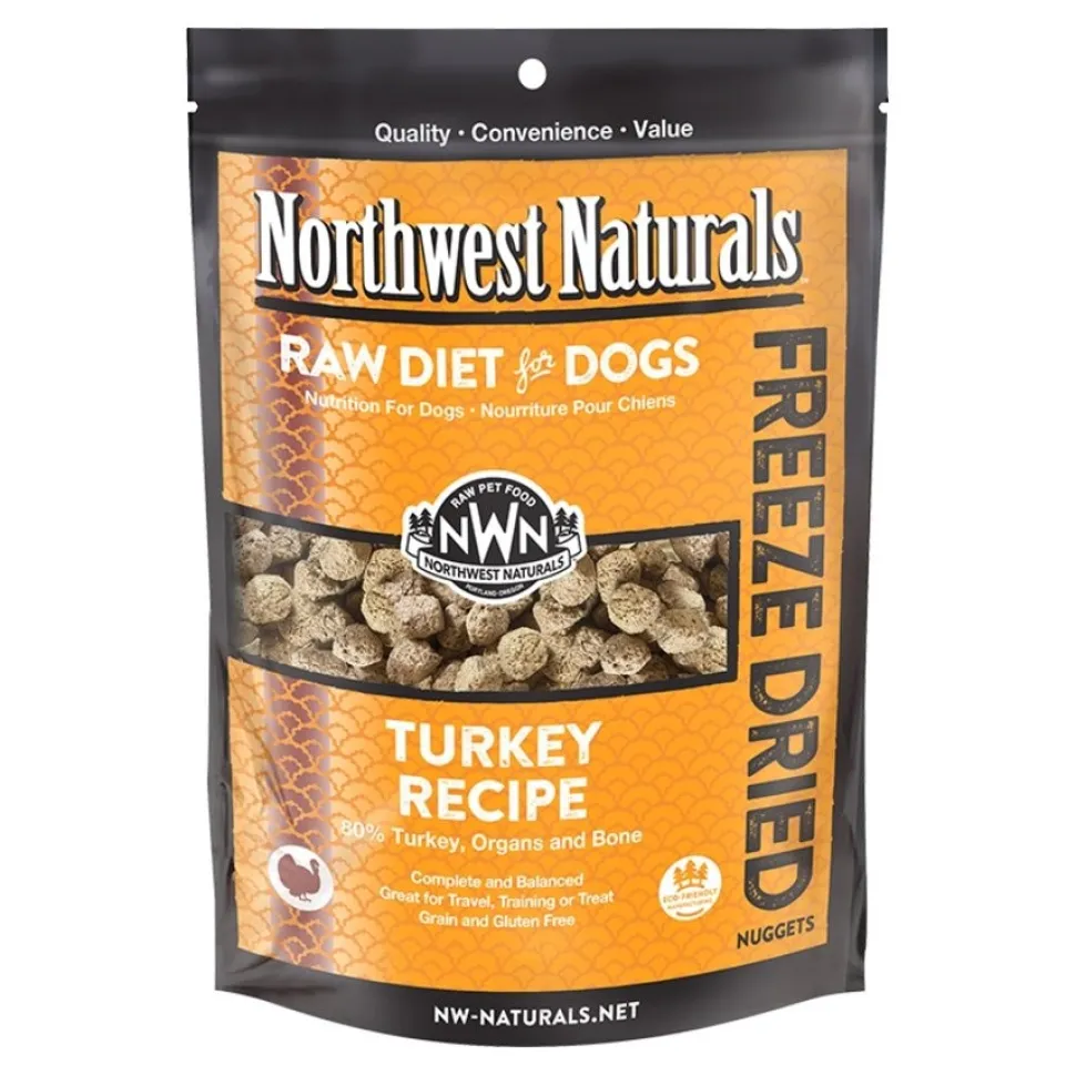 Northwest Naturals Freeze Dried Raw Diet Dog Food Turkey Recipe 25-oz
