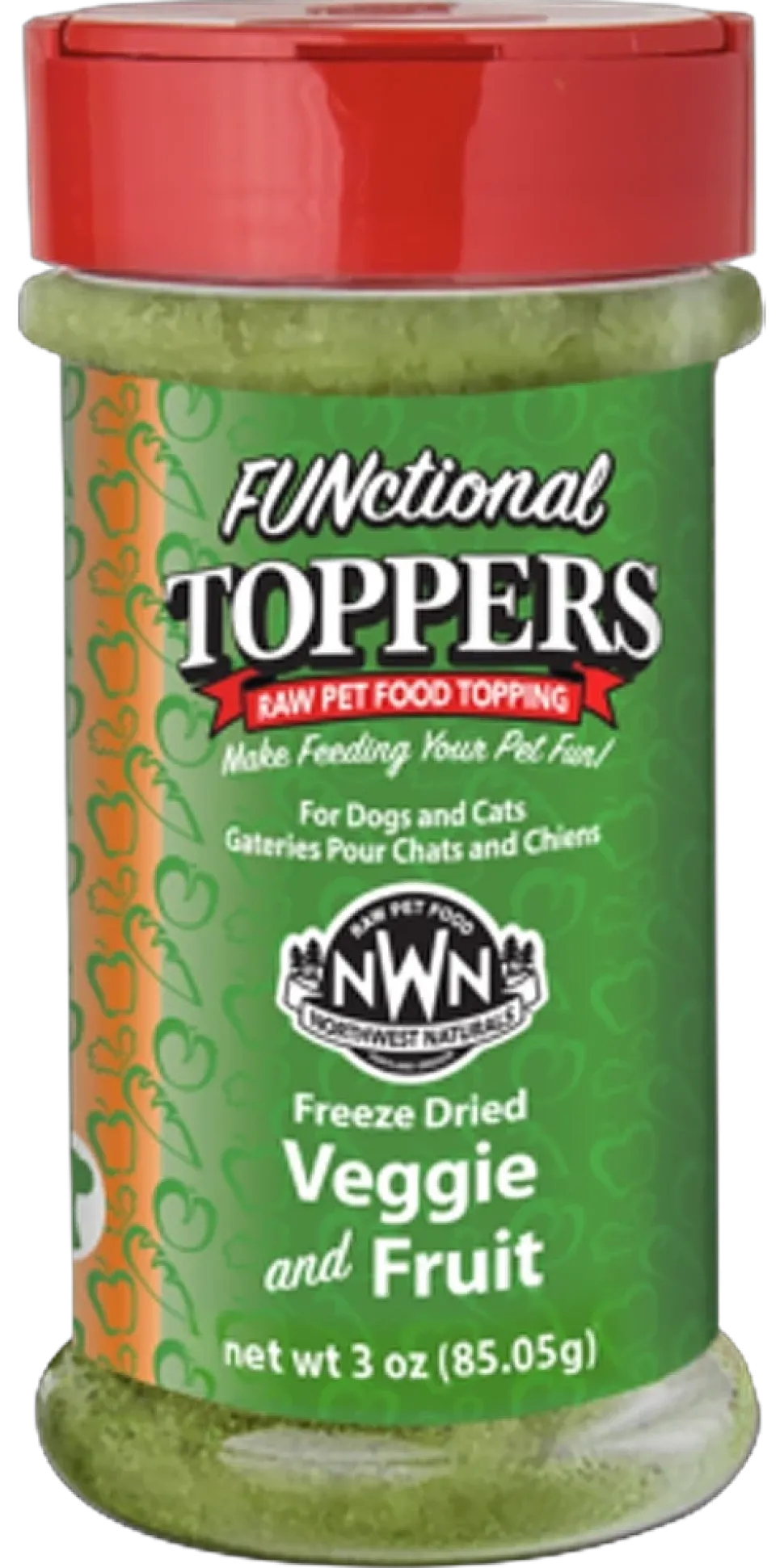 Northwest Naturals Functional Freeze Dried Dog & Cat Food Topper Veggie and Fruits 3-oz