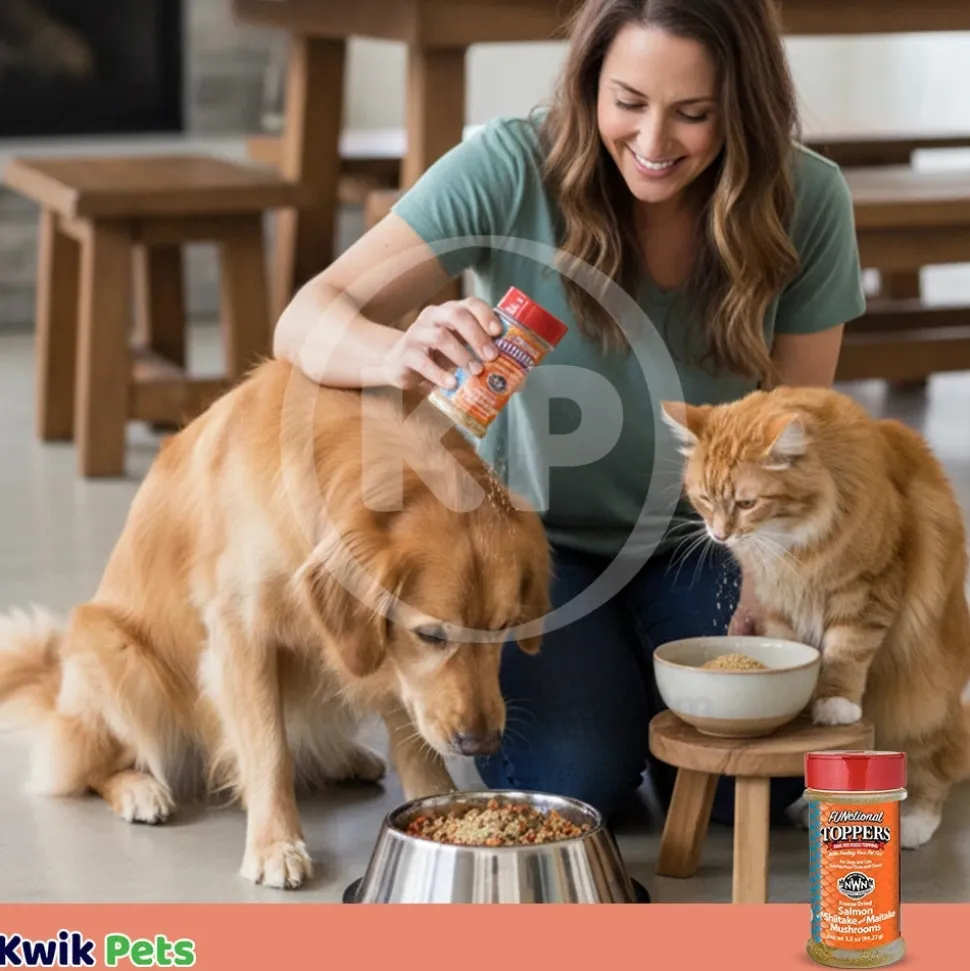 Northwest Naturals Functional Freeze Dried Dog & Cat Food Topper Salmon with Shiitake & Maitake Mushrooms 3.5-oz