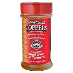 Northwest Naturals Functional Freeze Dried Dog & Cat Food Topper Beef Liver with Turmeric 4.5-oz