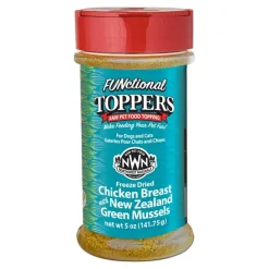 Northwest Naturals Functional Freeze Dried Dog & Cat Food Topper Chicken Breast with Green Mussels 5-oz