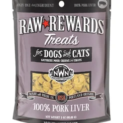 Northwest Naturals Raw Rewards Freeze Dried Dog & Cat Treats Pork Liver 3-oz