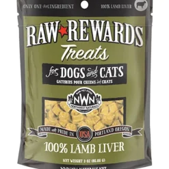 Northwest Naturals Raw Rewards Freeze Dried Dog & Cat Treats Lamb Liver 3-oz