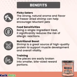 Northwest Naturals Raw Rewards Premium Freeze Dried Dog & Cat Treats Shrimp 1-oz