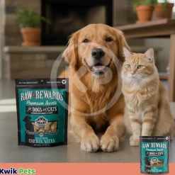 Northwest Naturals Raw Rewards Premium Freeze Dried Dog & Cat Treats Chicken Neck 4-oz