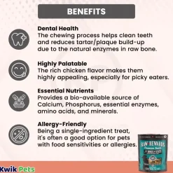 Northwest Naturals Raw Rewards Premium Freeze Dried Dog & Cat Treats Chicken Neck 4-oz
