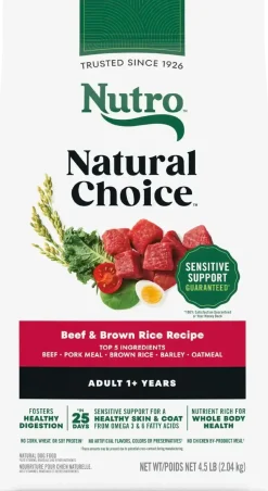 Nutro Natural Choice Beef & Brown Rice Adult Dry Dog Food 4.5-lb