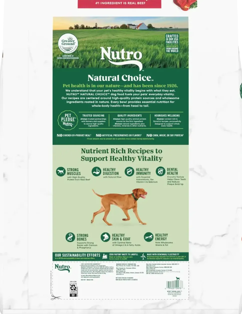 Nutro Natural Choice Beef & Brown Rice Adult Dry Dog Food 28-lb