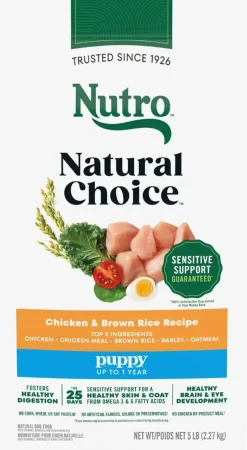 Nutro Natural Choice Chicken & Brown Rice Puppy Dry Food 5-lb