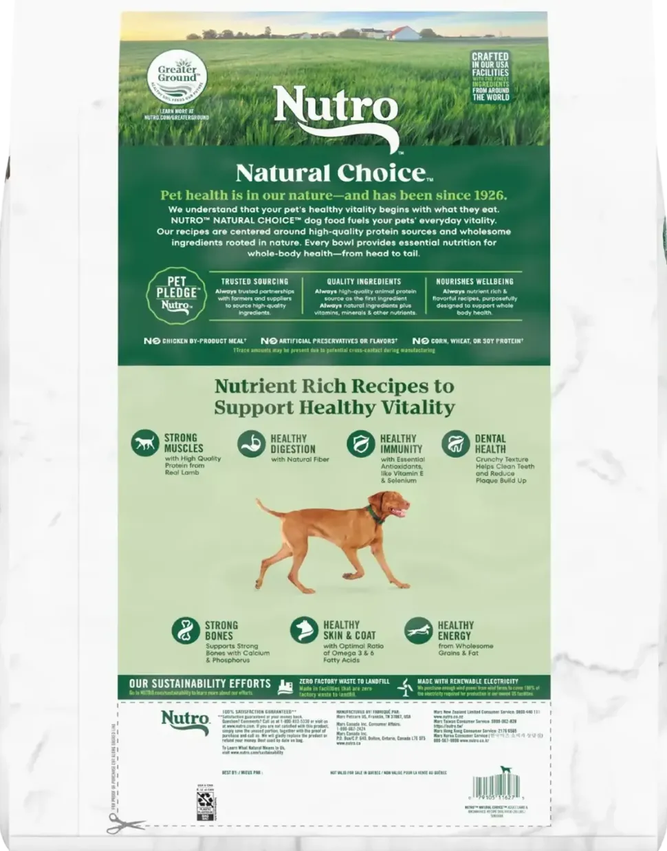 Nutro Natural Choice Lamb & Brown Rice Adult Dry Dog Food 30-lb