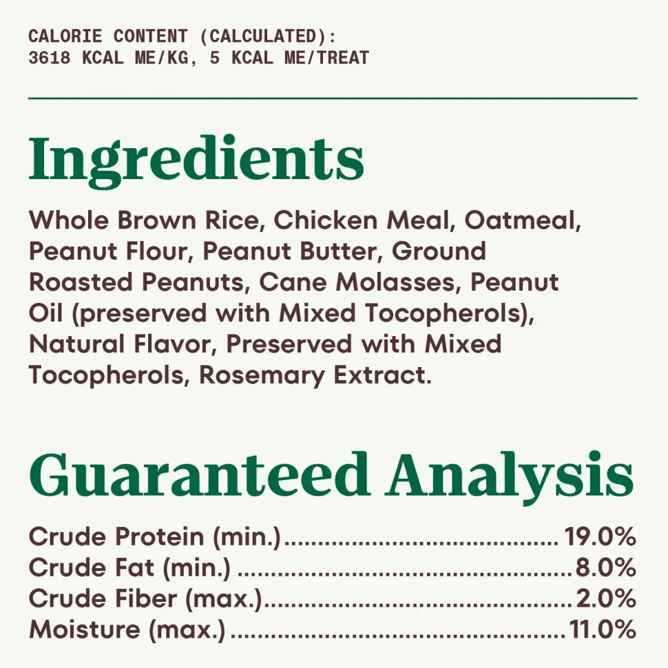 Nutro Natural Choice Peanut Butter Crunchy Dog Treats 10-oz