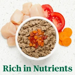 Nutro Ultra Grain‑Free Adult Wet Dog Food Paté with Toppers Chicken Entrée with Tomatoes & Carrots 3.5-oz
