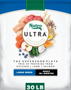 Nutro Ultra Trio of Proteins from Chicken, Lamb & Salmon Large Breed Adult Dry Dog Food 30-lb