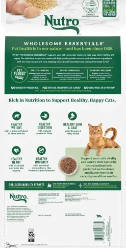 Nutro Wholesome Essentials Chicken & Brown Rice Healthy Weight Indoor Adult Dry Cat Food 5-lb