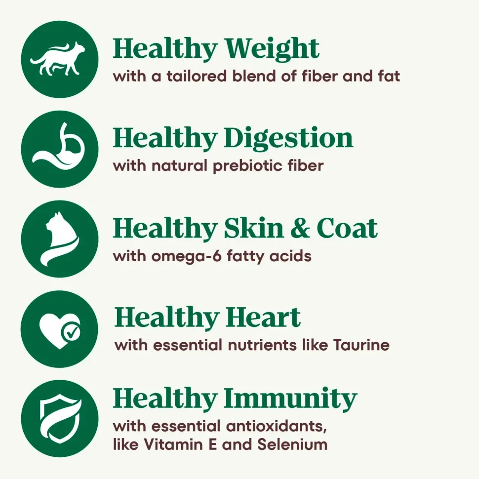 Nutro Wholesome Essentials Chicken & Brown Rice Healthy Weight Indoor Adult Dry Cat Food 14-lb