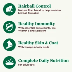 Nutro Wholesome Essentials Chicken & Brown Rice Hairball Control Adult Dry Cat Food 5-lb