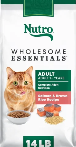 Nutro Wholesome Essentials Salmon & Brown Rice Adult Dry Cat Food 14-lb
