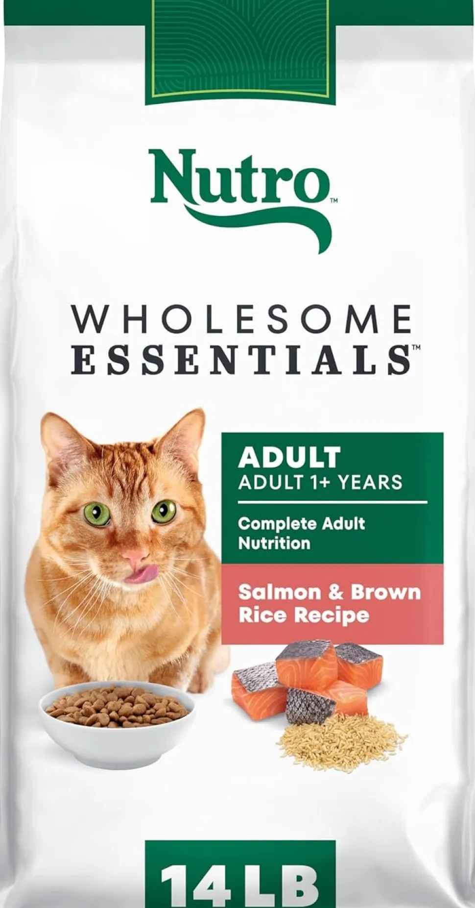 Nutro Wholesome Essentials Salmon & Brown Rice Adult Dry Cat Food 14-lb