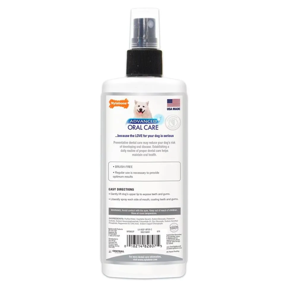 Nylabone Advanced Oral Care Dogs Dental Spray Fresh Breath 4-oz