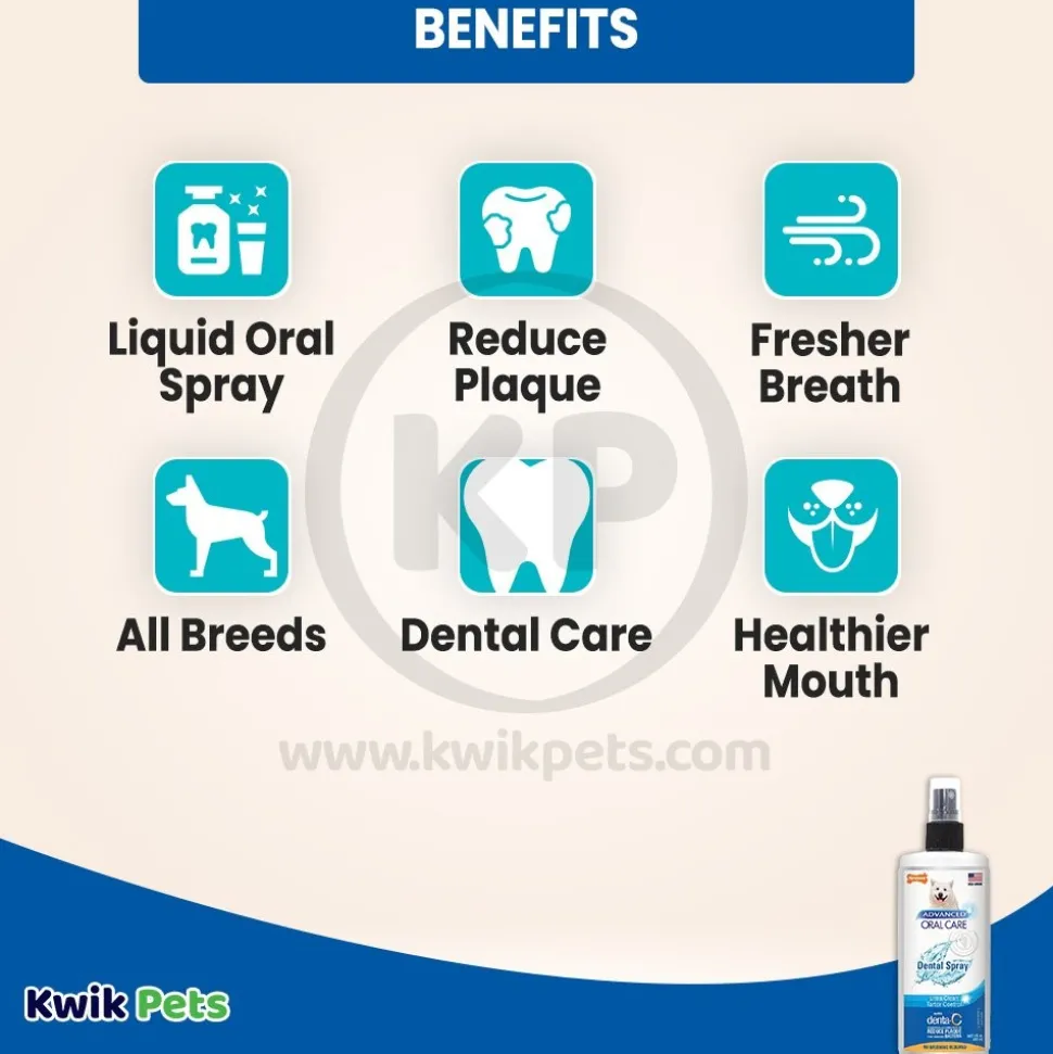Nylabone Advanced Oral Care Dogs Dental Spray Fresh Breath 4-oz