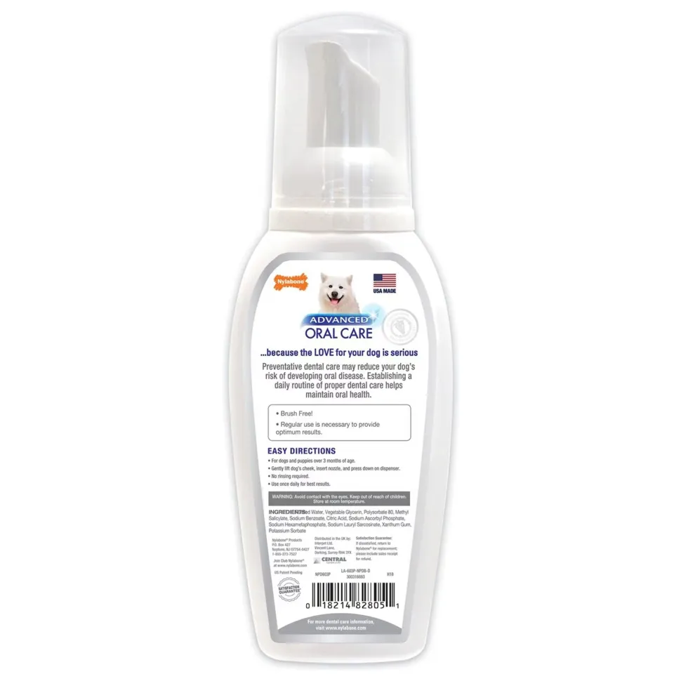 Nylabone Advanced Oral Care Foaming Tartar Remover Original 4-oz