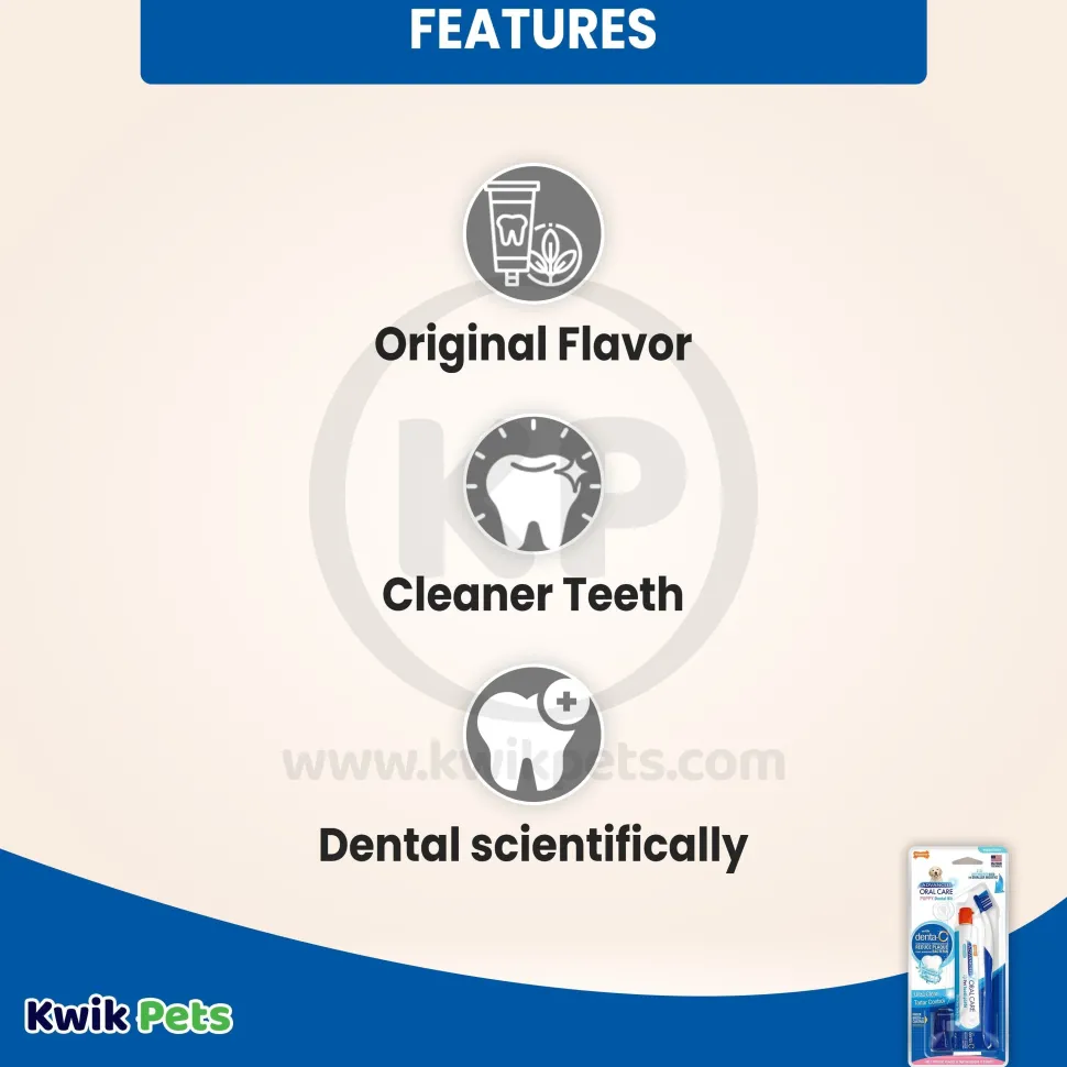 Nylabone Advanced Oral Care Puppy Dental Kit Original 2.5-oz 3 Count